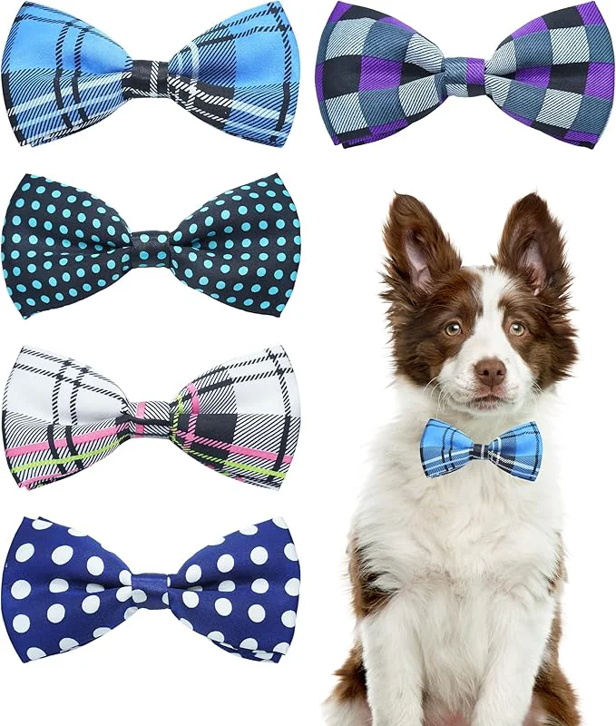 Contemporary PET SHOW 5 Pack Pet Big Dogs Collar Embellishment Attachment Bow Ties Specialty