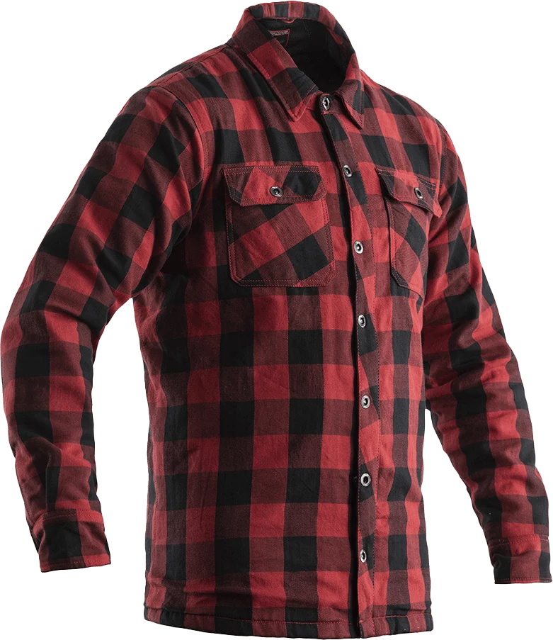 Classic Kevlar Lumberjack Ce Shirt Red Check Textile Sm Premium