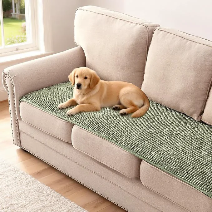 Traditional H.VERSAILTEX Plush Chenille Couch Cover Reusable