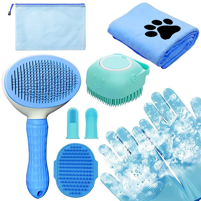Versatile Dog Grooming Kit for Shedding – 8-Piece Pet Grooming Supplies Trusted