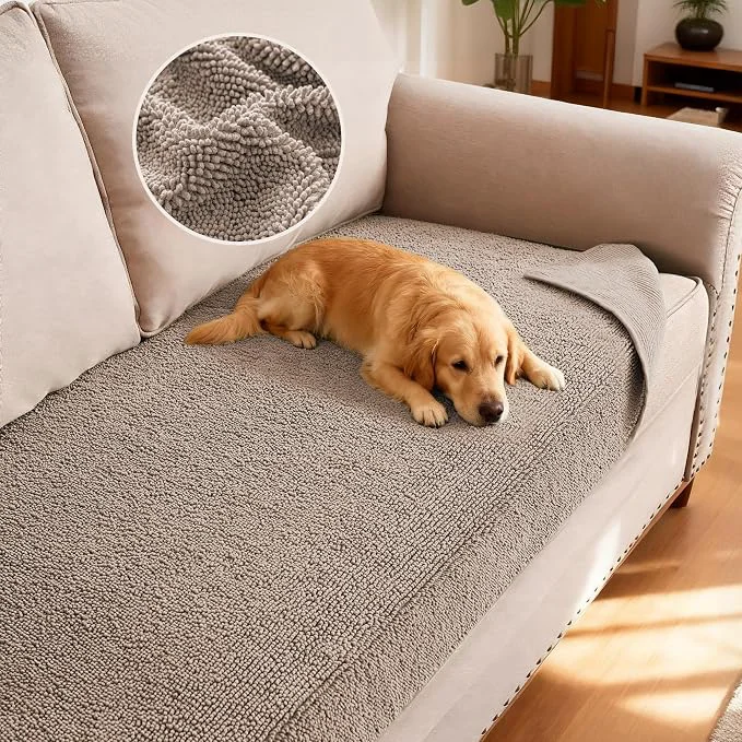 Authentic H.VERSAILTEX Non Slip Pet Couch Cover Chenille Dog Bed Protector Thick Soft Easy-to-Use
