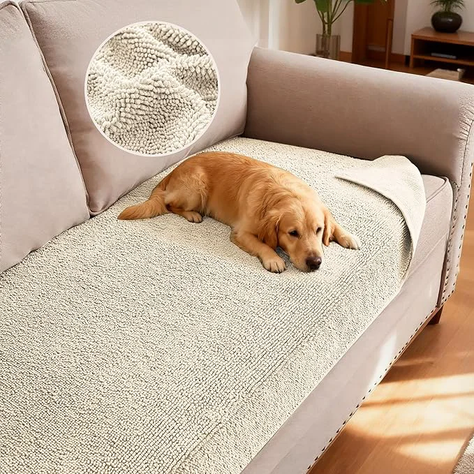 Classic H.VERSAILTEX Non Slip Pet Couch Cover Chenille Dog Bed Protector Thick Soft Functional