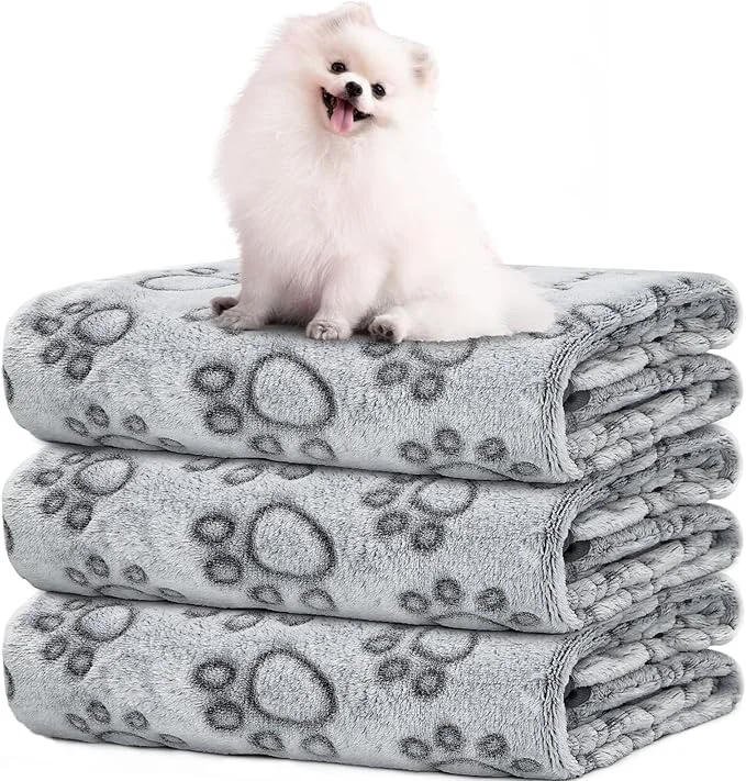 Exceptional LOKOZ 3 Pack Dog Blankets for Small Dogs Washable Pet Throw Blanket for Bed Convenient