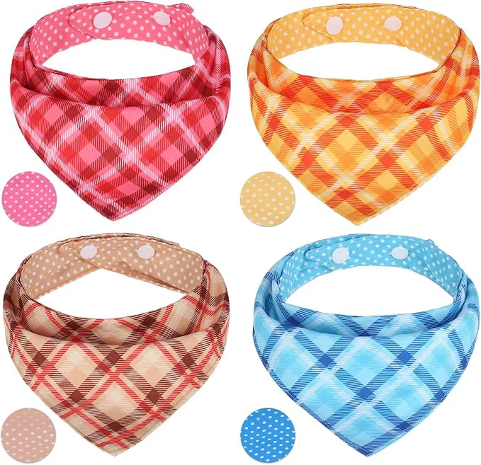 Trendy PAWCHIE Dog Bandanas Small Reversible Styles Pet Triangle Scarf Bibs Convenient
