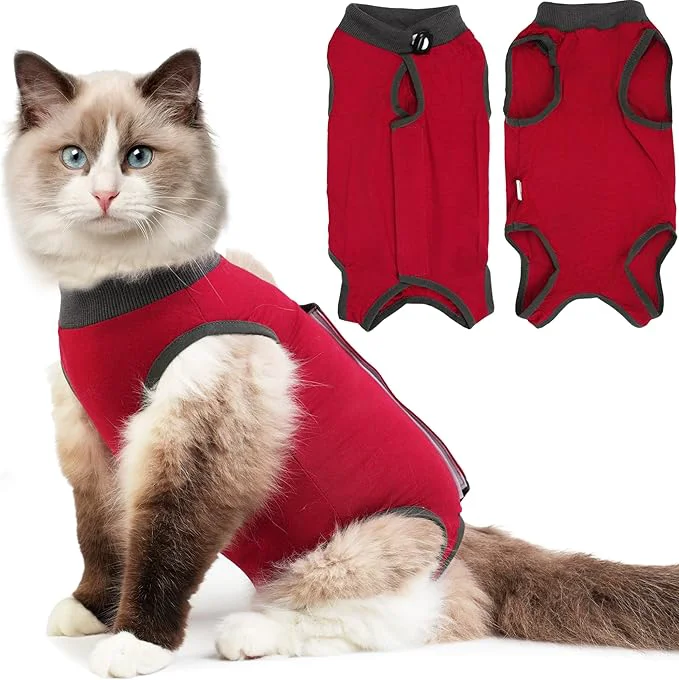 Sophisticated Cat Recovery Suit for Spay Abdominal Wounds Kitten Onesie Bodysuit for Cats High-Grade