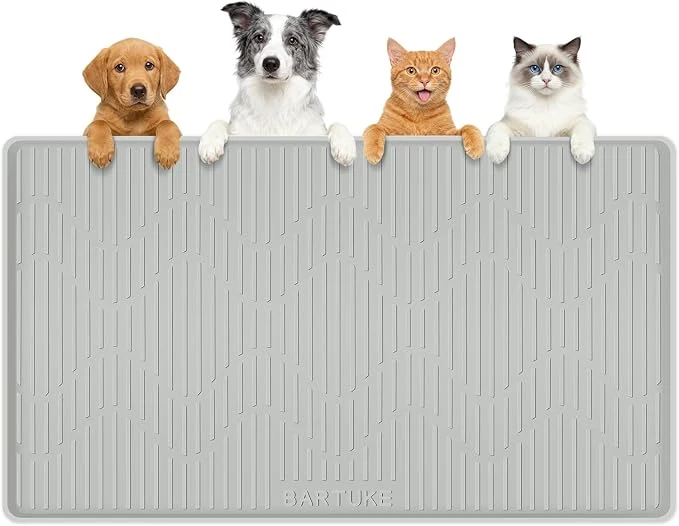 Verified Silicone Cat Dog Food Mat Pet Placemat Solid