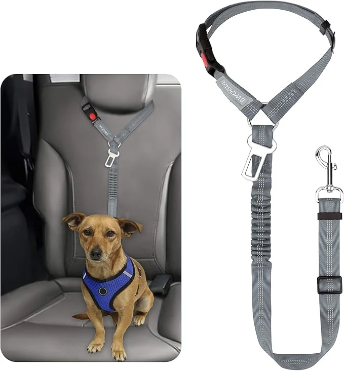 Modern BWOGUE Pet Dog Cat Seat Belt Reflective Car Dog Headrest Restraint Leash Next-Generation