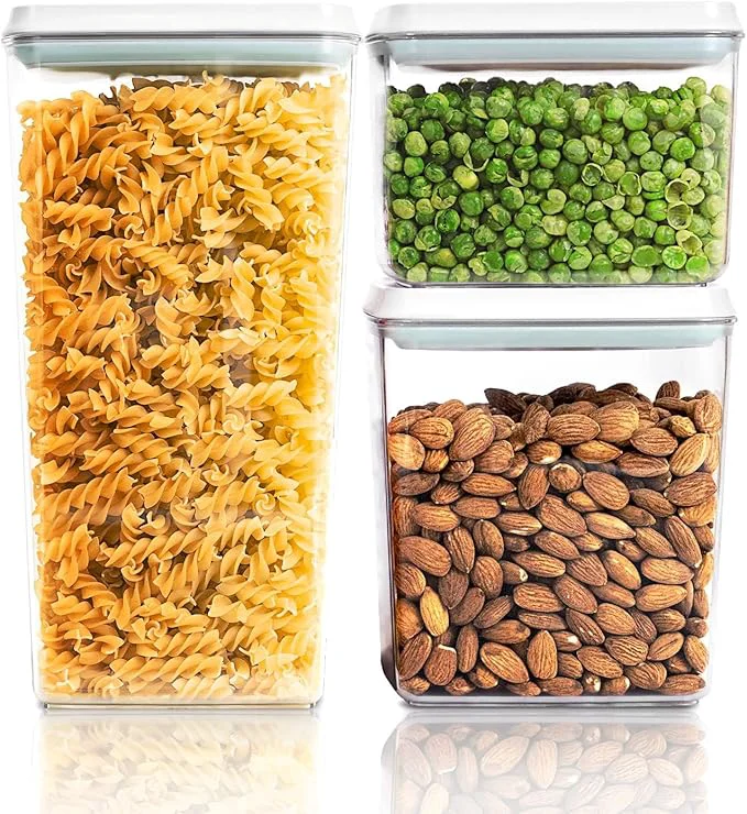 Authentic Pop Top Food Storage Containers Leakproof Pantry Food Storage Containers Kitchen Storage Containers with Lids Airtight 3-Piece - 3.5Qt 2.1Qt 1.3QtAbout ThisOverview Sophisticated