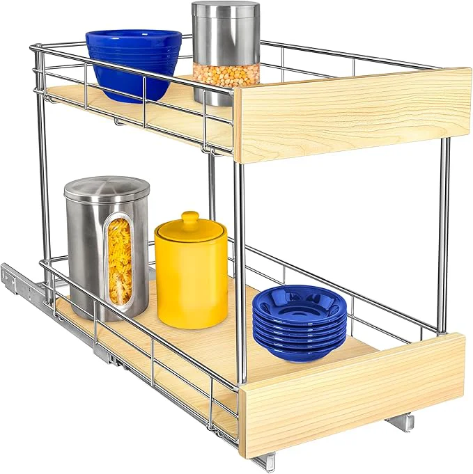 Minimalist LYNK PROFESSIONAL® SELECT™ Pull Out Cabinet Organizer - 11 x 21 - Slide Out Cabinet Organizer for Kitchens - Sliding Shelves - Pull Out Drawer Pots and Pans Storage - Lifetime Ltd Warranty - 2 TierAbout ThisOverview Elegant