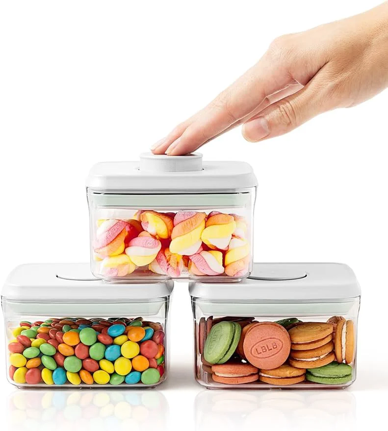 Green 0.6 Qt Pop Containers - 3 Pack Mini Travel Snack Container BPA Food Storage Canisters with Lids Small zer Containers Candy Jar Plastic 520ml 3About ThisOverview Exceptional