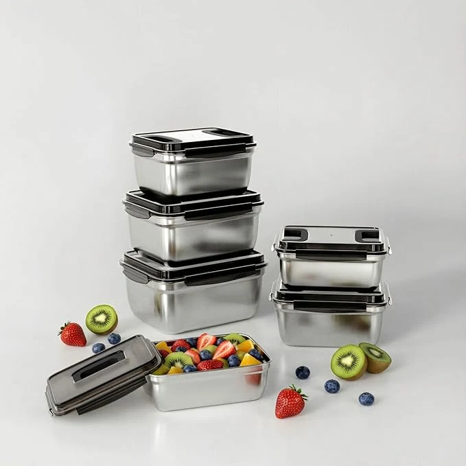 Eco-Friendly food prep stainless steel containers turkey container zer safe oven safe suitable for open flame and induction stove i for pickling kimchi （7500ML 264OZ）About ThisOverview Genuine