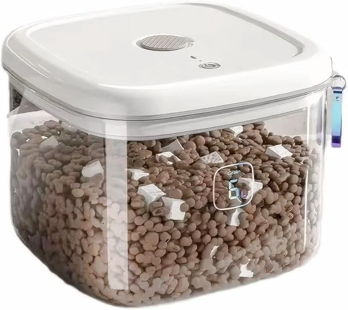 Durable Vacuum Sealed Pet Food Storage Container - 6L 12L Airtight Bucket for Cat Dog Food Also for Rice Grains Pest-Proof 6L About ThisOverview Certified