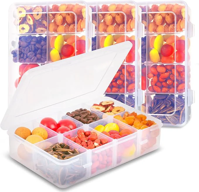 Premium Material AQSXO 16 Pcs Snack Box Container 8 Compartments Snack Containers Reusable Meal Prep Lunch Containers.About ThisOverview Fine