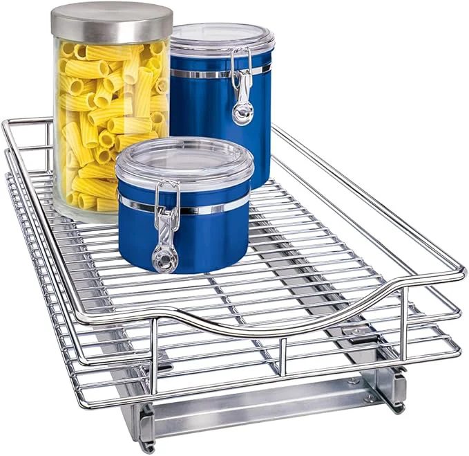 Smart LYNK PROFESSIONAL® Pull Out Cabinet Organizer 11 x 21 Slide Out Drawers for Kitchen Cabinets - Sliding Pull-Out Pantry Shelves – Home Shelf Organizers - Lifetime Ltd. Warranty ChromeAbout ThisOverview Genuine