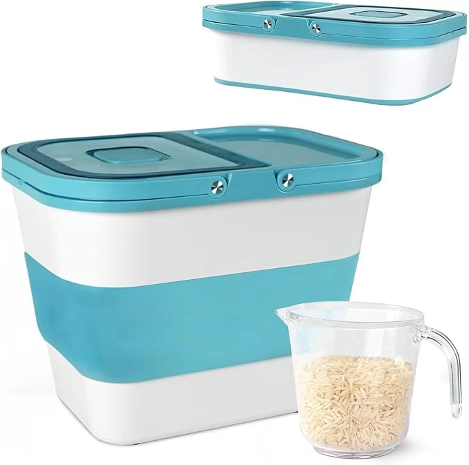 Advanced Chef's Path 20 to 50 Lbs Collapsible Food Storage Container-Airtight- I rice keeper containerAbout ThisOverview Natural