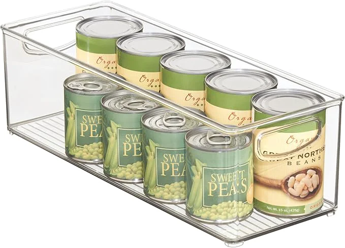 Environmentally Friendly iDesign Plastic Stackable Pantry Bin with Handles for Cabinets or Fridge Clear Made in USAAbout ThisOverview Trendy