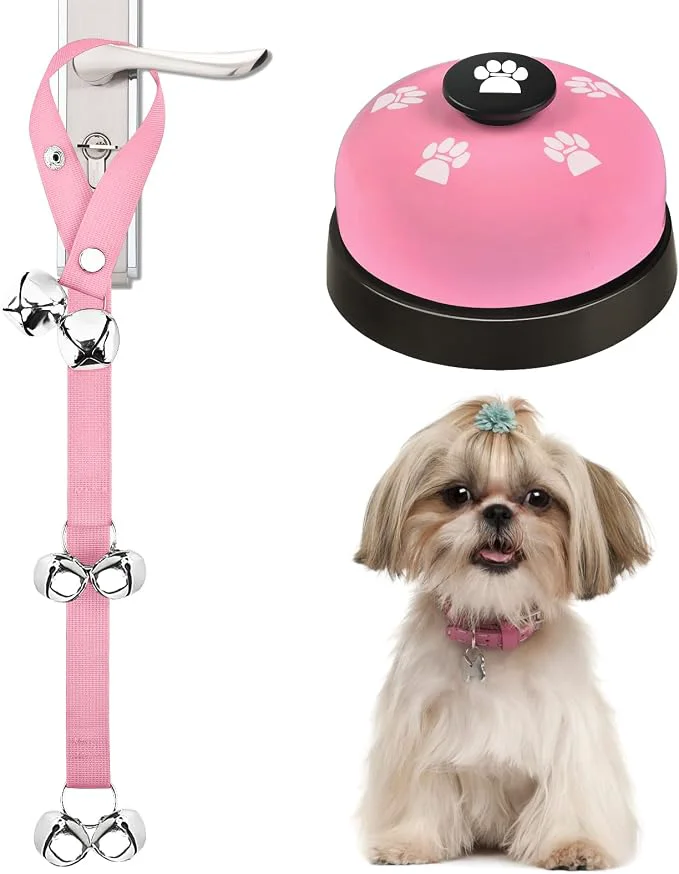 Fine 2 Pack Dog Doorbells Pet Training Bells Certified