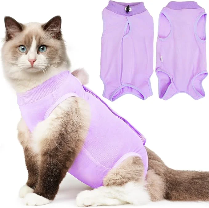 Exceptional Cat Recovery Suit for Abdominal Wounds or Skin Diseases Kitten Onesie for Cats Fine