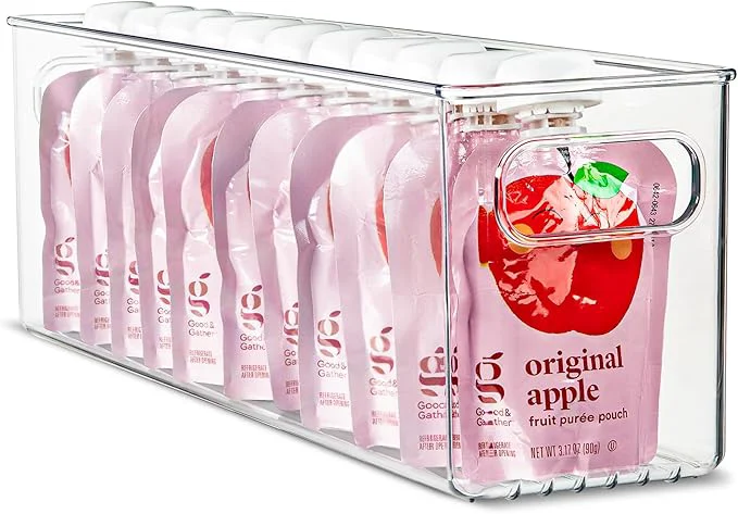 Original Plastic Food Storage Clear Container Bin with Handles for Organizing Kitchen Pantry Fridge zer Pantry Bathroom. 16 x4 x5 About ThisOverview Prestigious