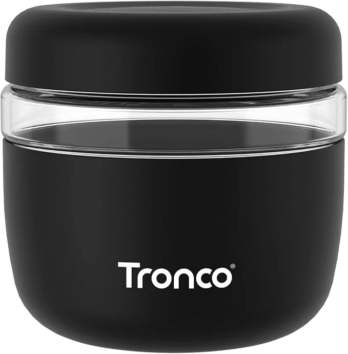 Classic Tronco 24 oz Glass Lunch Bowl Container with Lid Glass Food Containers Leak Spill Proof Soup Stew Food Storage Salad Yogurt Meal Prep Airtight Reusable Dishwasher Safe BPA- Set of 1About ThisOverview Sophisticated
