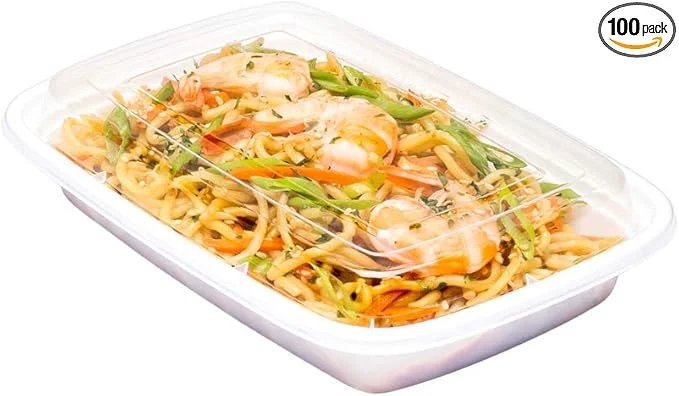 Sophisticated Restaurantware Asporto 16 Ounce To Go Boxes 100 Microwavable Round Soup Containers - Clear Plastic Lids Included Do Not Contain BPA White Plastic Catering Food Containers DisposableAbout ThisOverview Solid