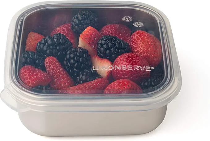 Official U Konserve Stainless Steel Food Storage Bento Box Container Leak Proof Silicone Lid Dishwasher Safe - Plastic 15oz Clear About ThisOverview Proven
