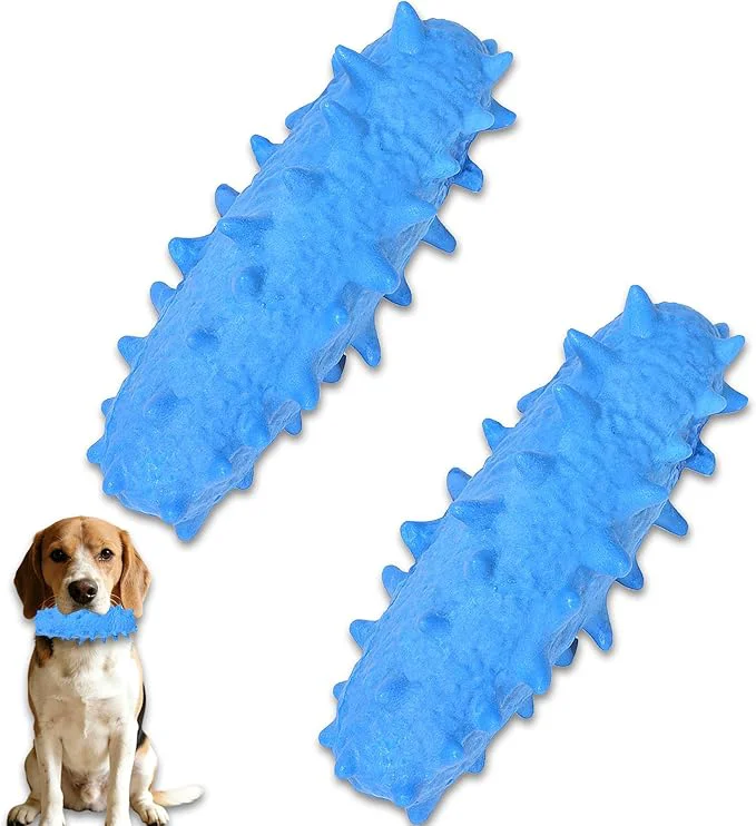 World-Class 2 Pack Dog Toys for Aggressive Chewers Tough Puppy Chew Toys Teething Bone for Fine