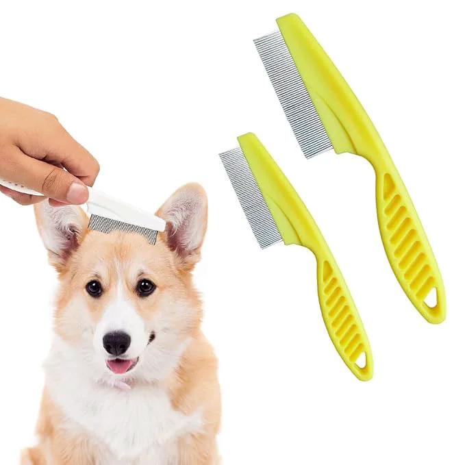 Optimized 2 Pack Multifunctional Pet Comb Upgrade Pet Grooming Brush Tear Stain Advanced