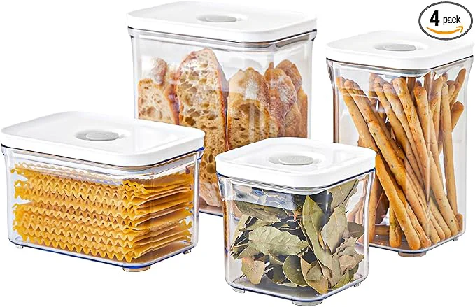 Relaxed VAKUEN Premium Airtight Food Storage Containers 4-piece Set BPA Reliable