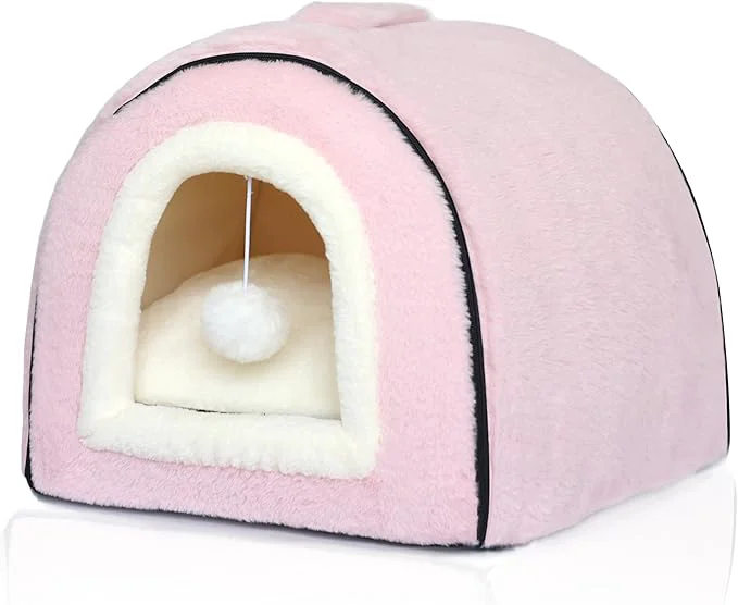 Reusable Cat Bed for Indoor Cats，Foldable cat cave，Anti-Slip Water-Resistant Smooth