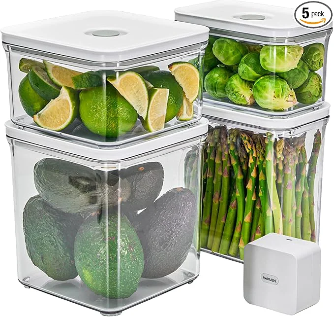 Crafted VAKUEN Premium Airtight Food Storage Containers Vacuum Sealer Machin Premium Material