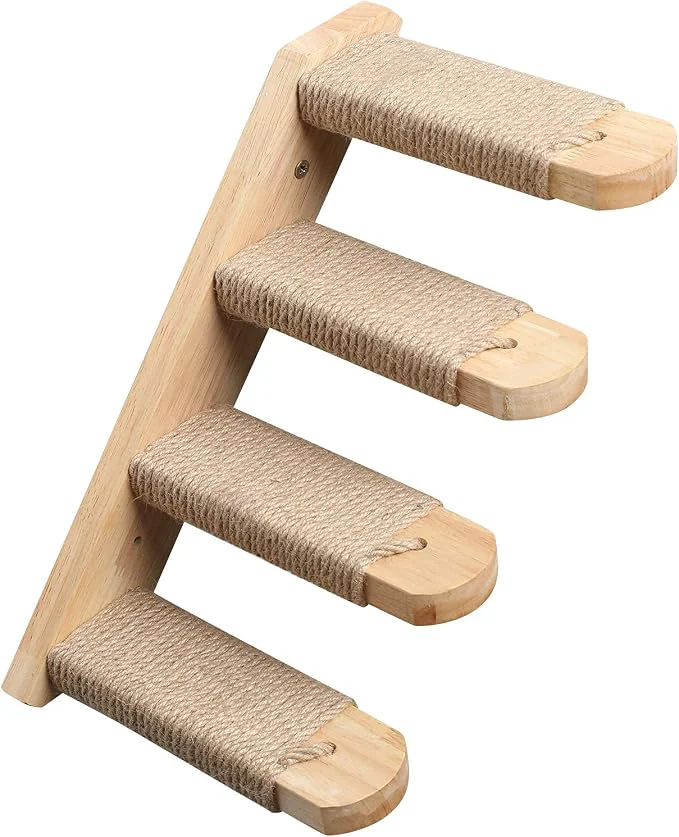Next-Generation FUKUMARU Cat Climbing Shelf Wall Mounted Four Step Cat Stairway Selected