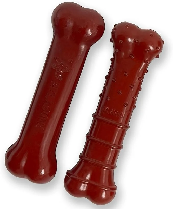 Expertly Made Nylabone Textured Bone Power Chew Toy Reliable