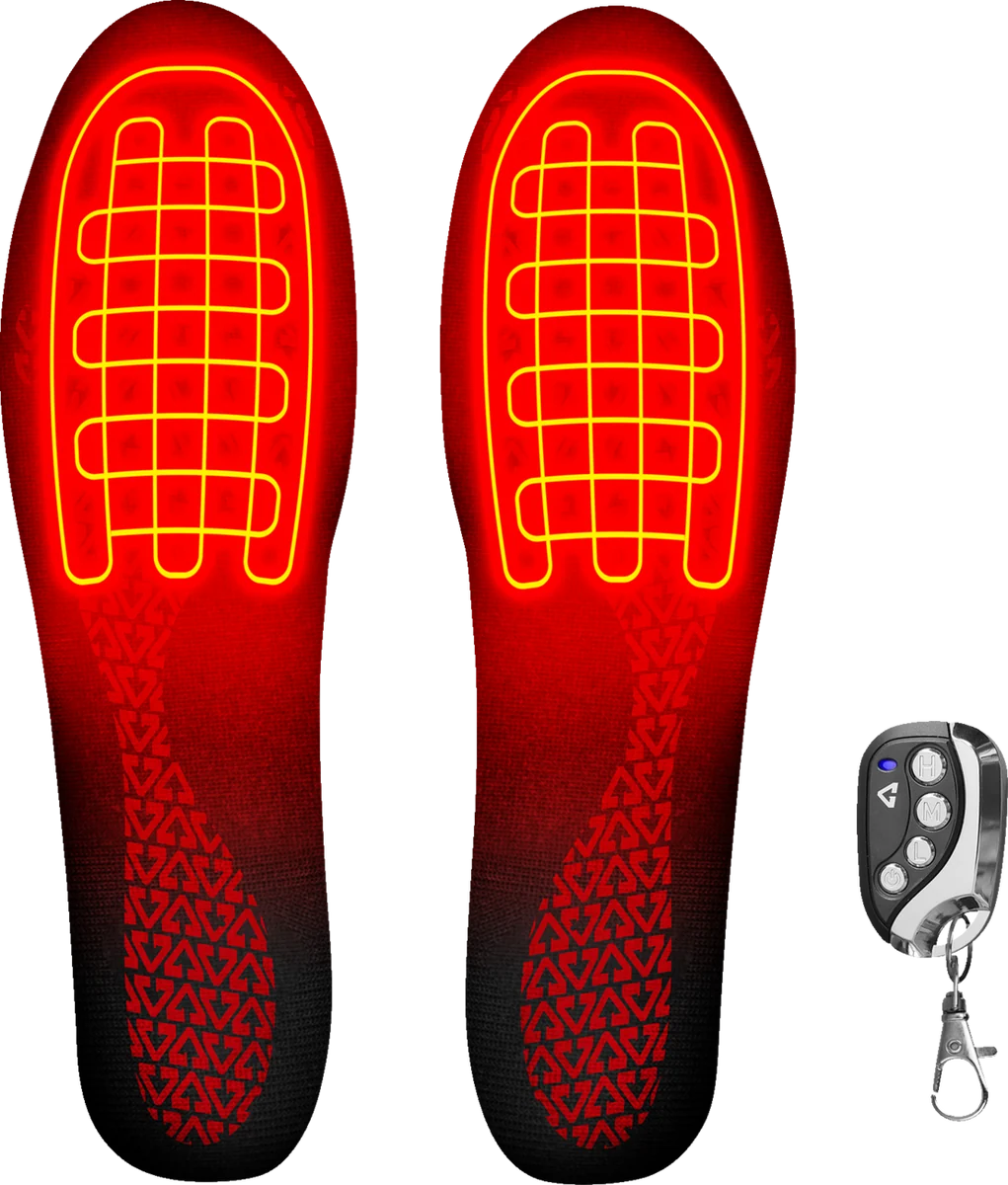 Sustainable GERBING HEATED CLOTHING 3V Rechargeable Heated Insoles with Remote - Large XL GERINS3VLXL Fashionable