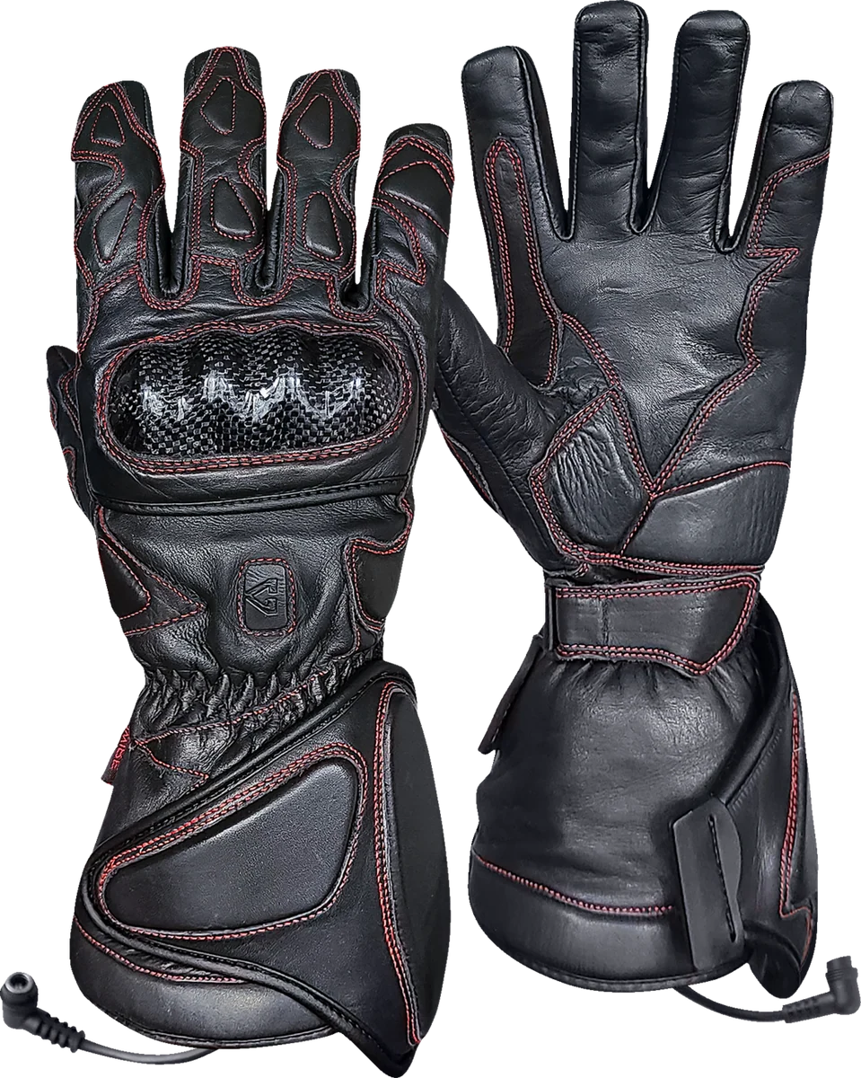 Superior GERBING HEATED CLOTHING 12V Extreme Hard Knuckle Heated Gloves - Black - Medium GEREXGL12BM Reusable