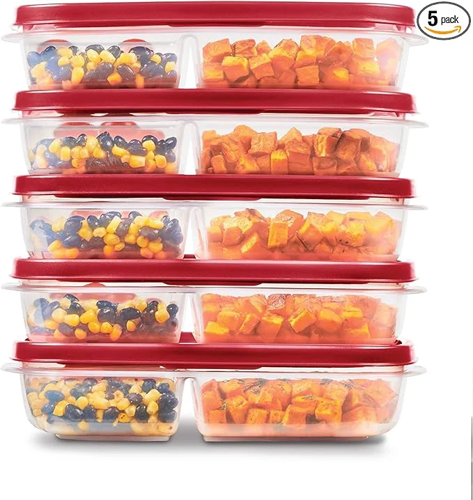 High-Quality Rubbermaid EasyFindLids Meal Prep Containers 5.1 Cup RedAbout ThisOverview Fine