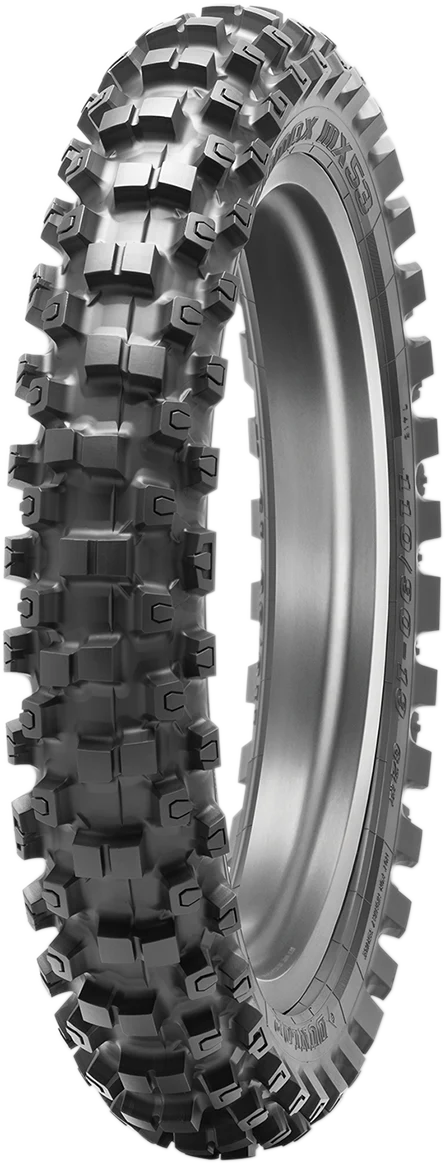 Flexible DUNLOP Tire - Geomax MX53 - Rear - 100 100-18 - 59M 45236865 Natural
