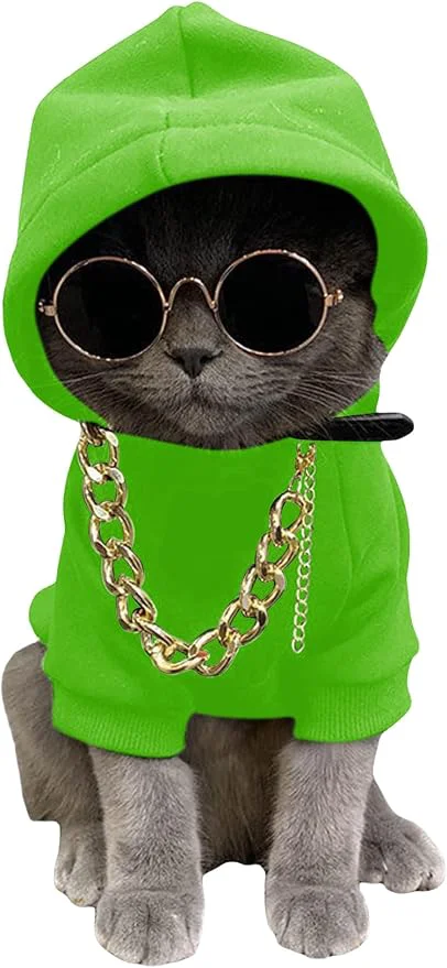 Versatile QWINEE 3Pcs Dog Hoodie Cat Apparel Dog Custume Set Contemporary