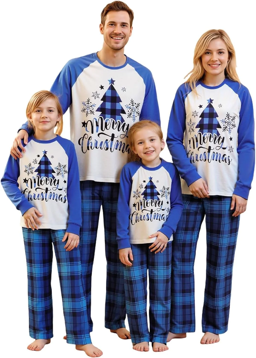 Expertly Made Matching Family Christmas Pajamas Set - Xmas Sleepwear PJs Secure