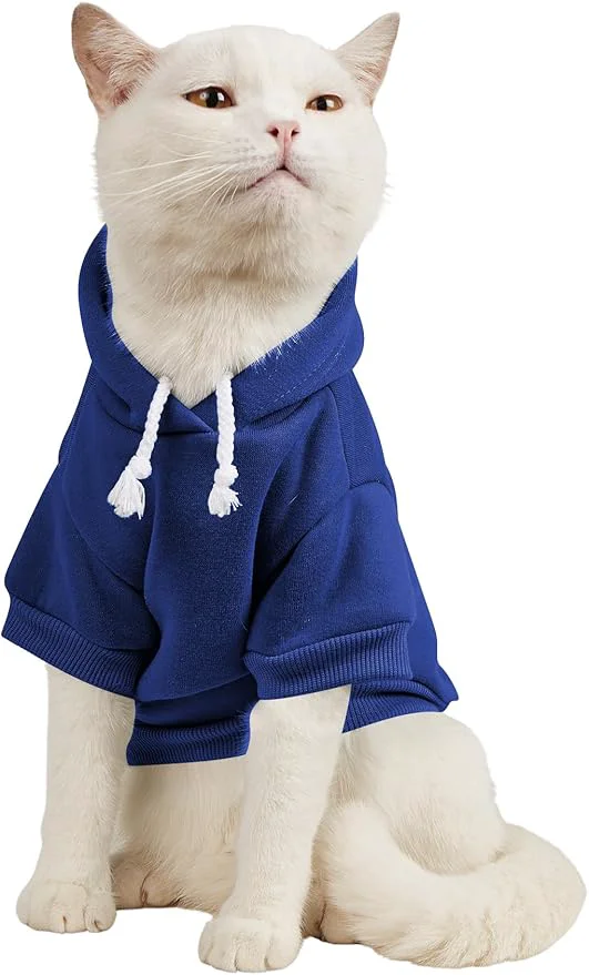 Specialty QWINEE Basic Dog Hoodie Sweatshirt Puppy Sweater Warm Cat Costumes Pet Clothes Refined