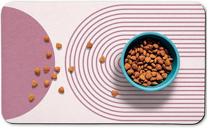 Verified Dog Food Mats for Floors Waterproof Cat Water Bowl Mats Pet Feeding Absorbent Convenient
