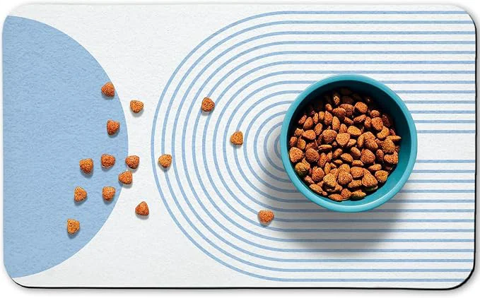 Stylish Dog Food Mats for Floors Waterproof Cat Water Bowl Mats Pet Feeding Absorbent Sustainable