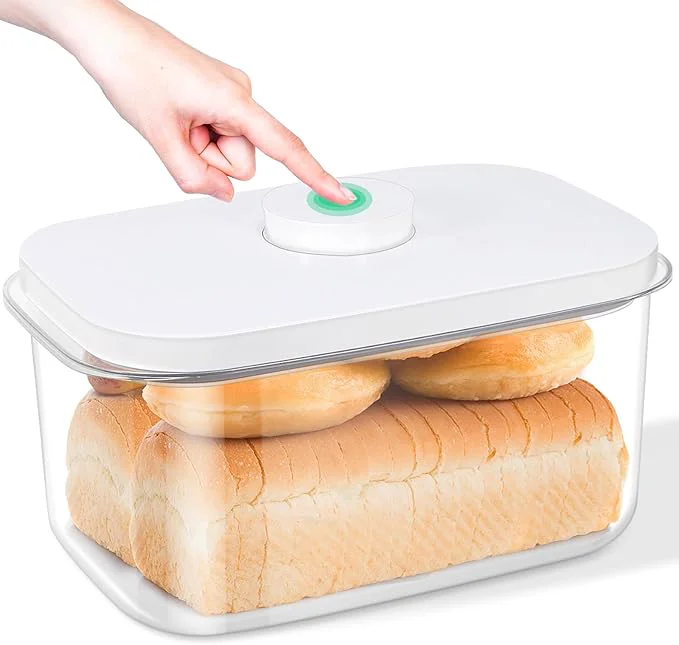 Elegant Large Bread Box with Easy-Carrying Handles for Kitchen Countertop 6.5 Qt Rice Flour Container with Pop Up Lid Hanging Hooks for Cleaner Use Airtight Food Storage Bin for Kitchen OrganizationAbout ThisOverview Long-Lasting