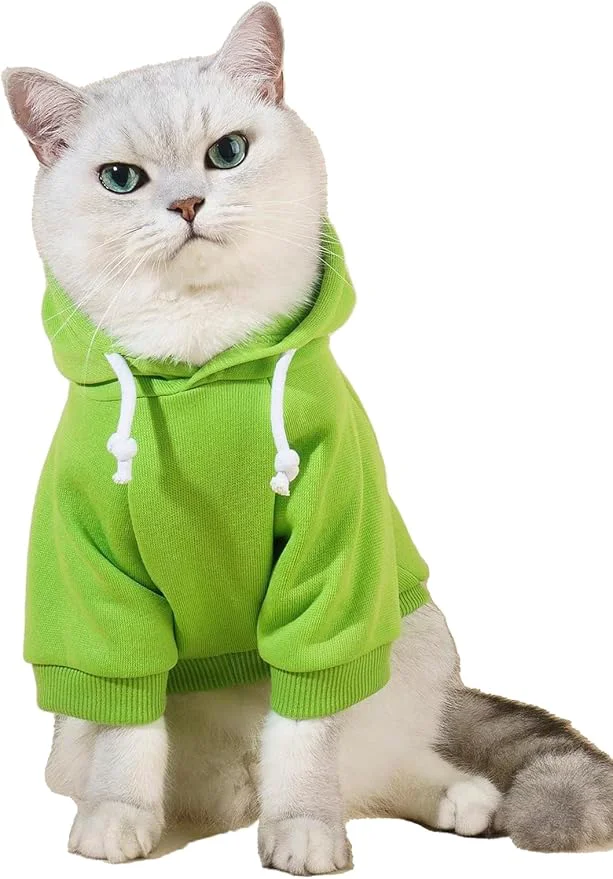 Classic QWINEE Basic Dog Hoodie Sweatshirt Puppy Sweater Warm Cat Costumes Pet Clothes Traditional