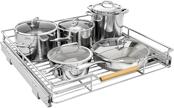 Responsible Pull out Cabinet Organizer 21 W X 21 D Heavy Duty Smooth Sliding Under Cabinet Shelves for Pots and Pans Full-Extension Roll out Drawers Slide out Organization for Home Kitchen PantryAbout ThisOverview Prestigious