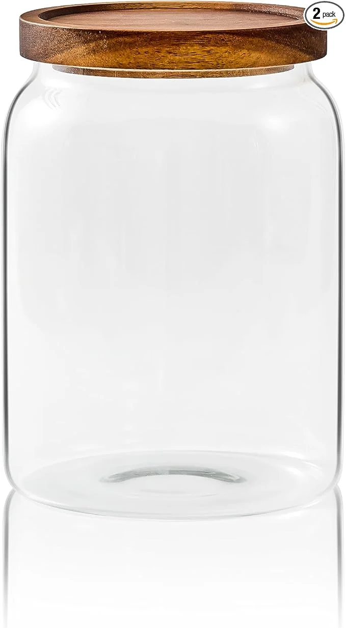 Expertly Made Sweejar Glass Jars for Laundry Room Organization 90 ounce Laundry Pods Container Glass Food Storage Jars with Airtight Lid 1 Pack Press LidAbout ThisOverview Traditional