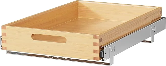 Clean Pull Out Drawers for Cabinets 15 W x 21 D Heavy-Duty Slide Out Wood Drawer Shelf Pull Out Cabinet Organizer 100 lbs Capacity Base Cabinet Organization for Kitchen PantryAbout ThisOverview Original Design