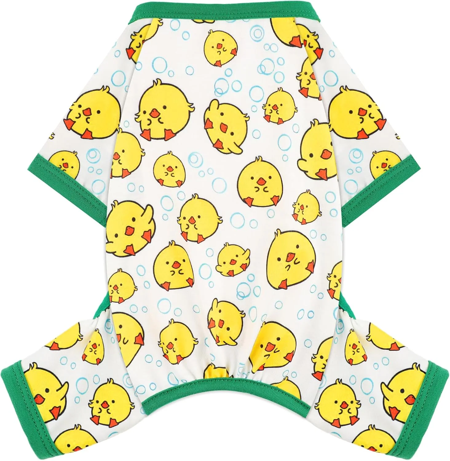 Stylish Dog Pajamas Small Sized Dogs Stretchable Summer Dog Clothes Pjs 4 Legs Girl Boy Cute Soft Puppy Outfits Doggie Cat Jammies Jumpsuit Sleeper for Pet Duckling XS Innovative