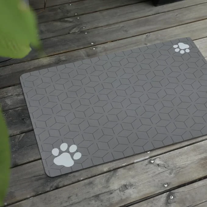 Crafted Le courant Cat Dog Feeding Mat Recyclable