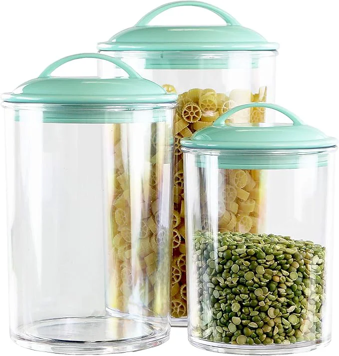 Effective Food Storage Containers BPA Airtight Canisters for Ce Pasta Sugar Coffee Flour Cookies Loose Tea for Kitchen Organization Set of 3 by Reston Lloyd SeafoamAbout ThisOverview First-Class